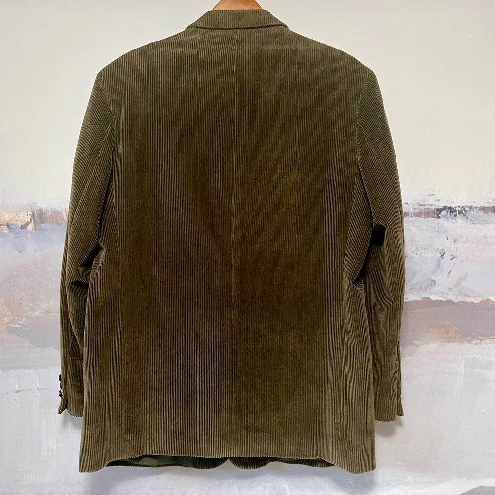 J.D. Christopher Corduroy‎ Blazer Mens 44R Brown Sport Coat Y2K Preppy 90s